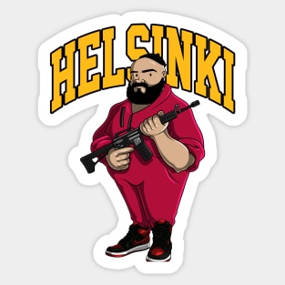 Helsinki Money Heist Sticker
